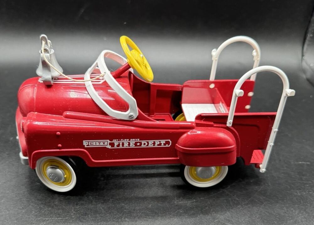 Hallmark Kiddie Car Classics Fire Dept Pedal Car 1991 Numbered No Box -S1